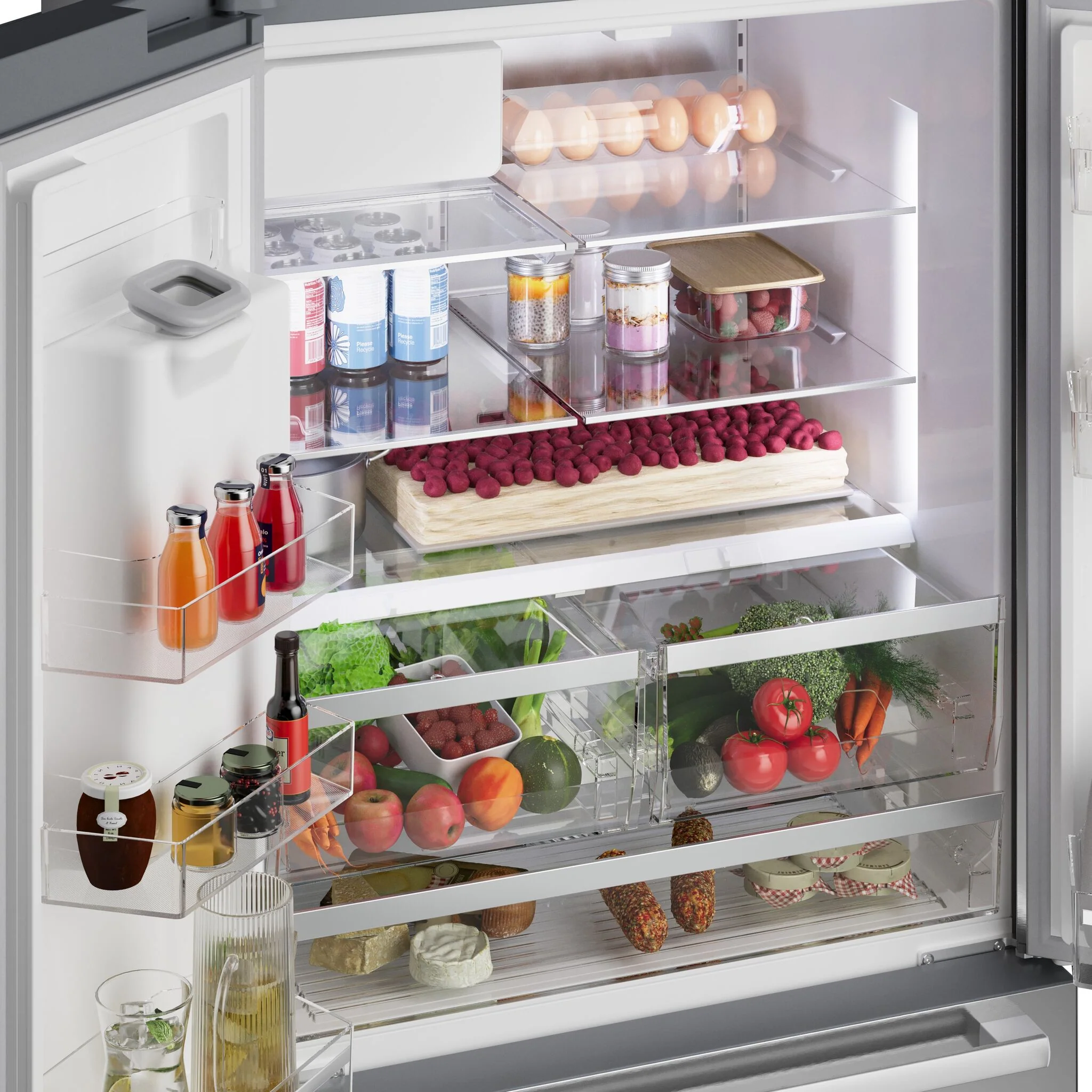 Bosch 36" 21.6 Cu. Ft. Stainless Steel French Door Refrigerator - B36CD52SNS - Image 10