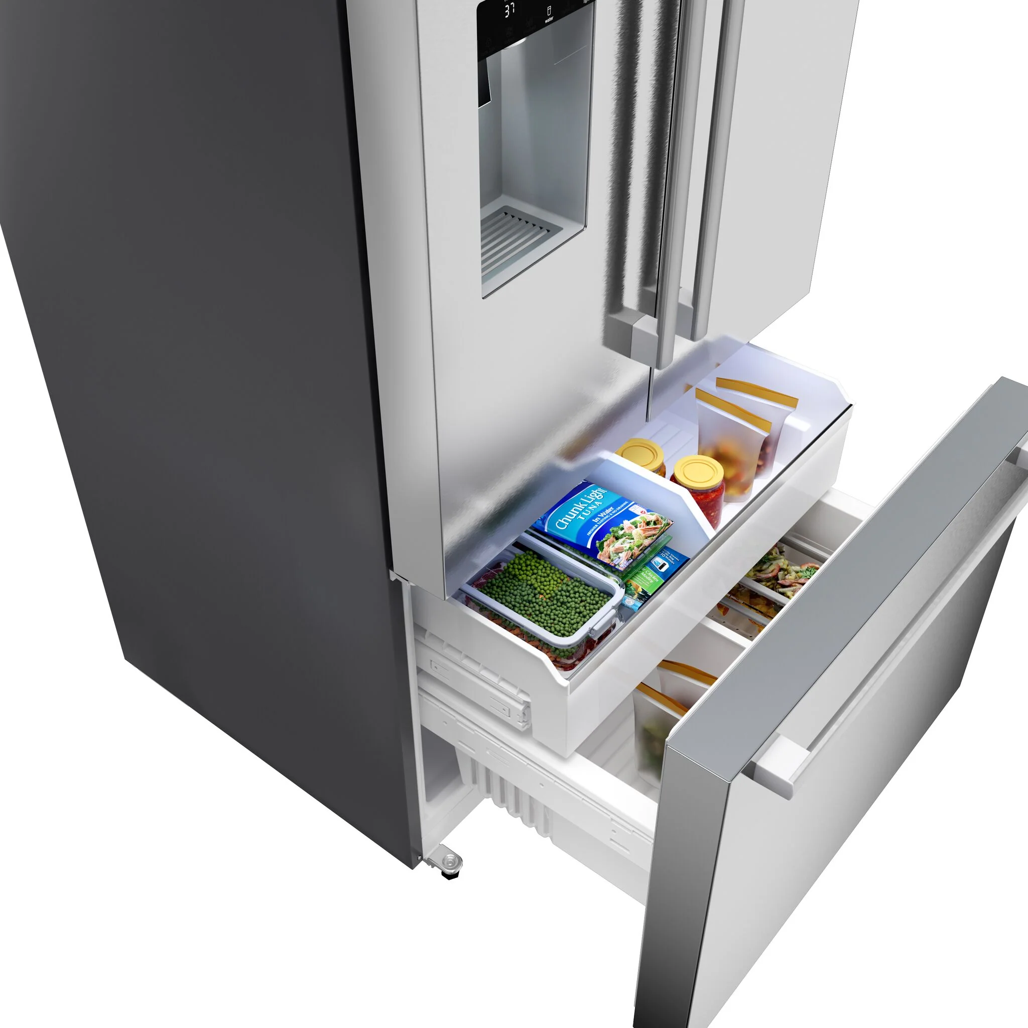 Bosch 36" 26.0 Cu. Ft. Stainless Steel Counter-Depth French Door Refrigerator - B36FD52SNS - Image 6