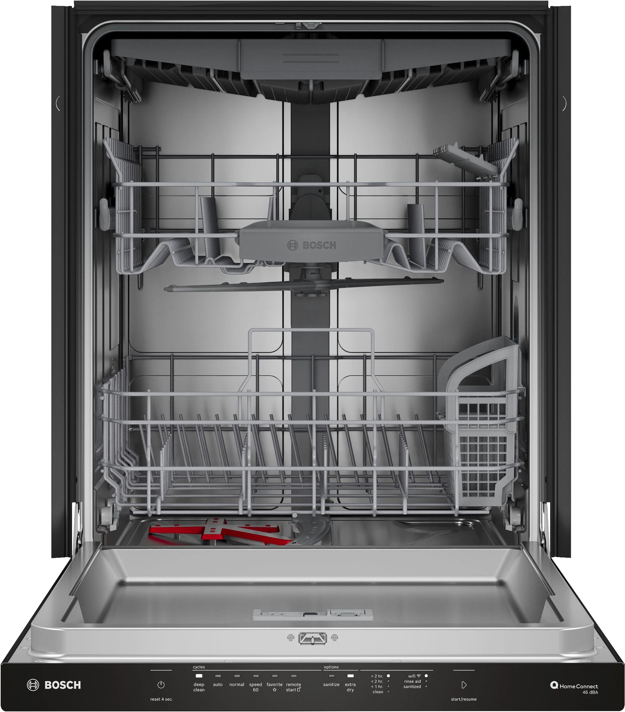 Bosch Black 300 Series 24" Dishwasher with Pocket Handle - SHP53EM6N - Image 5