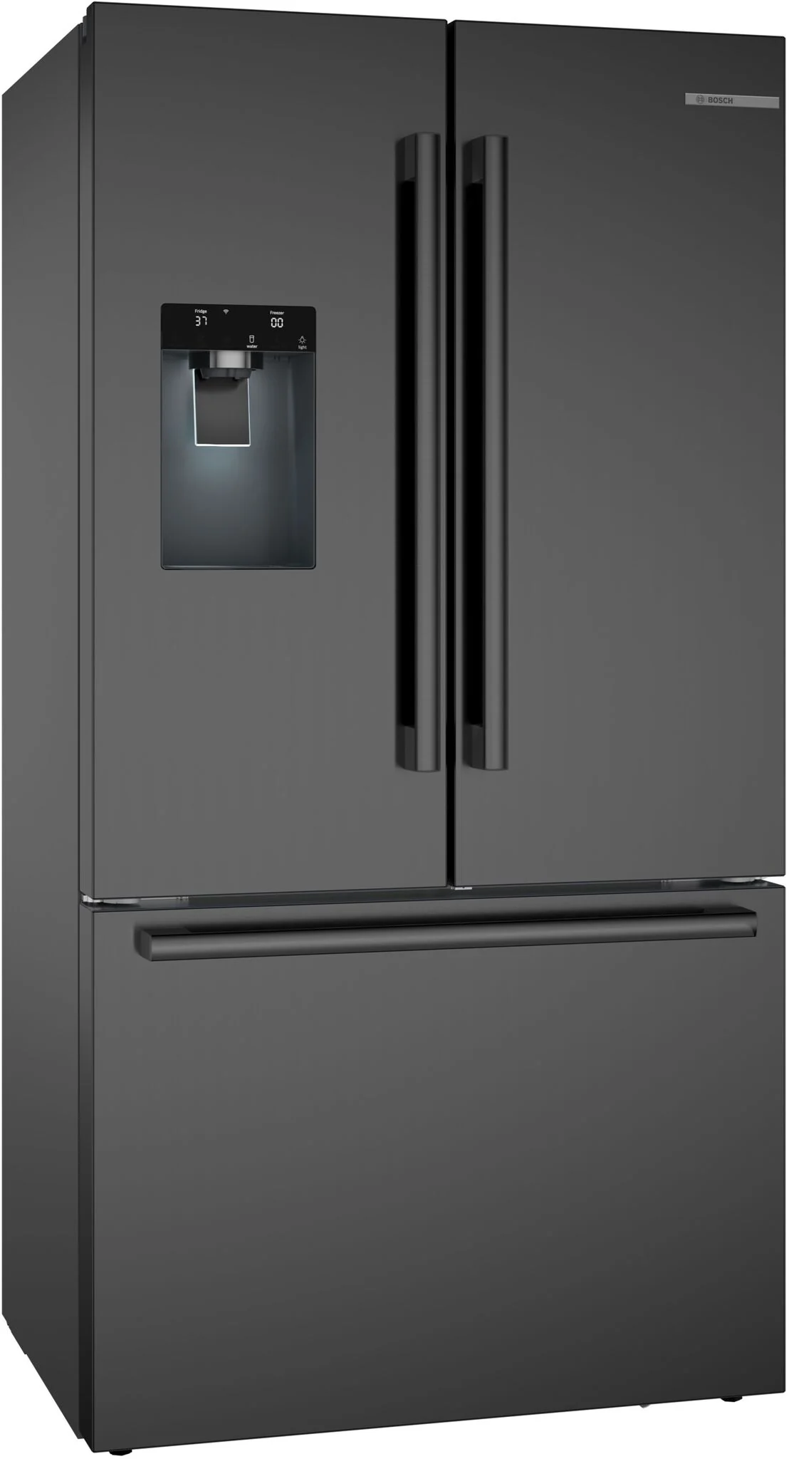 Bosch 500 Series 36" 21.6 Cu. Ft. Black Stainless French Door Refrigerator - B36CD52SNB - Image 4