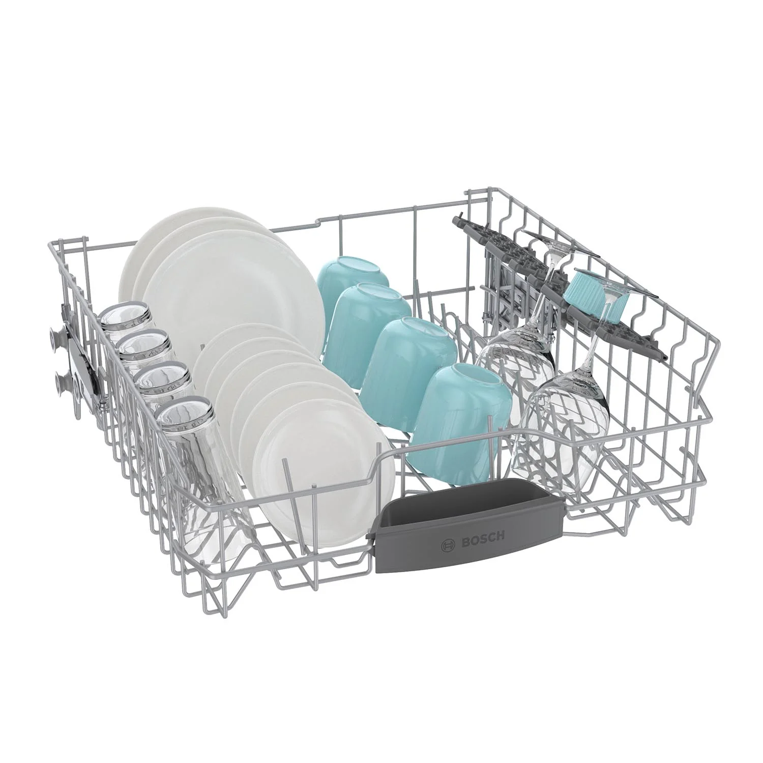 Bosch Black Stainless Steel Anti Fingerprint 24" Smart Dishwasher with Home Connect, Third Rack - SHX5AEM4N - Image 11