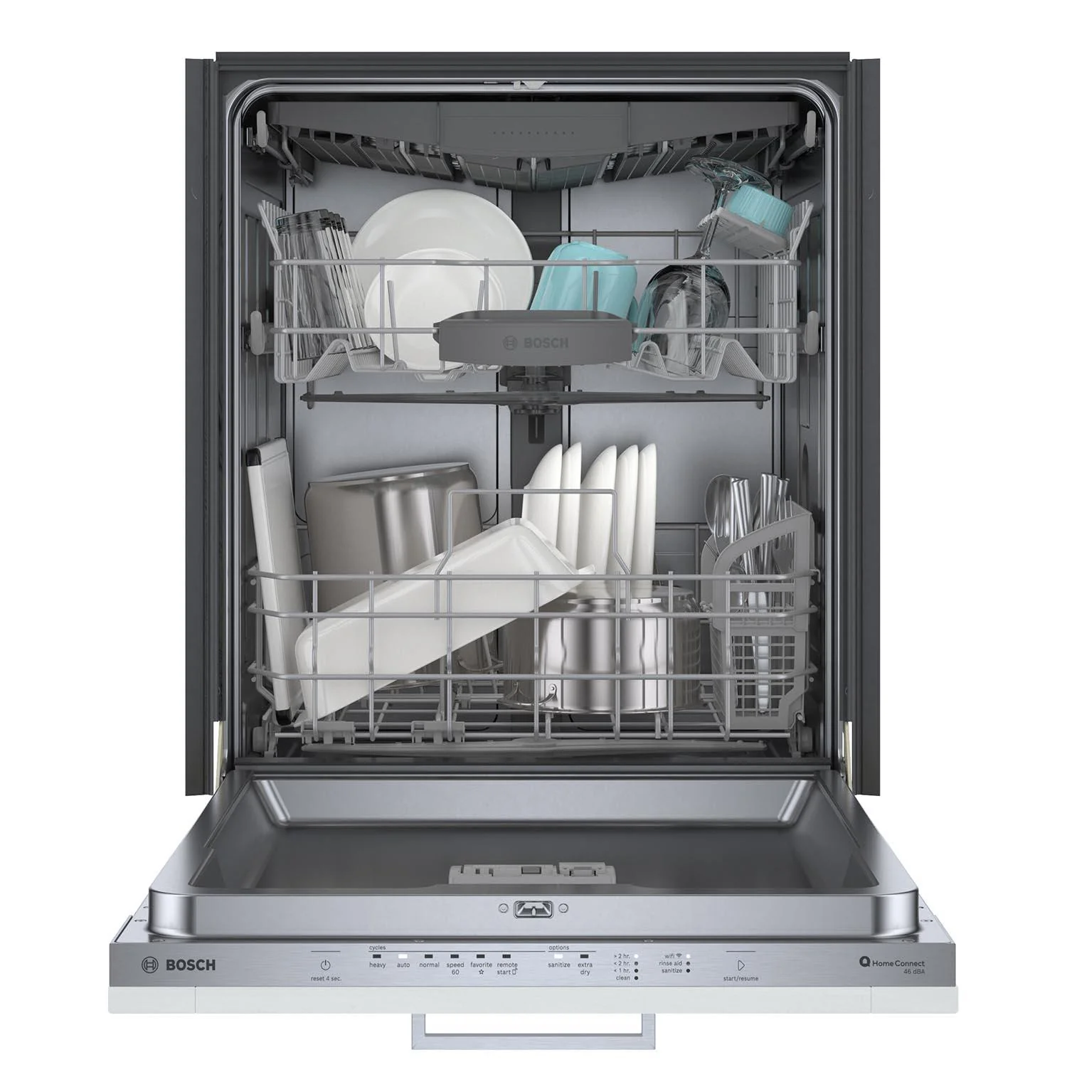 Bosch Custom Panel 24" Smart Dishwasher with Home Connect, Third Rack - SHV53CM3N - Image 7