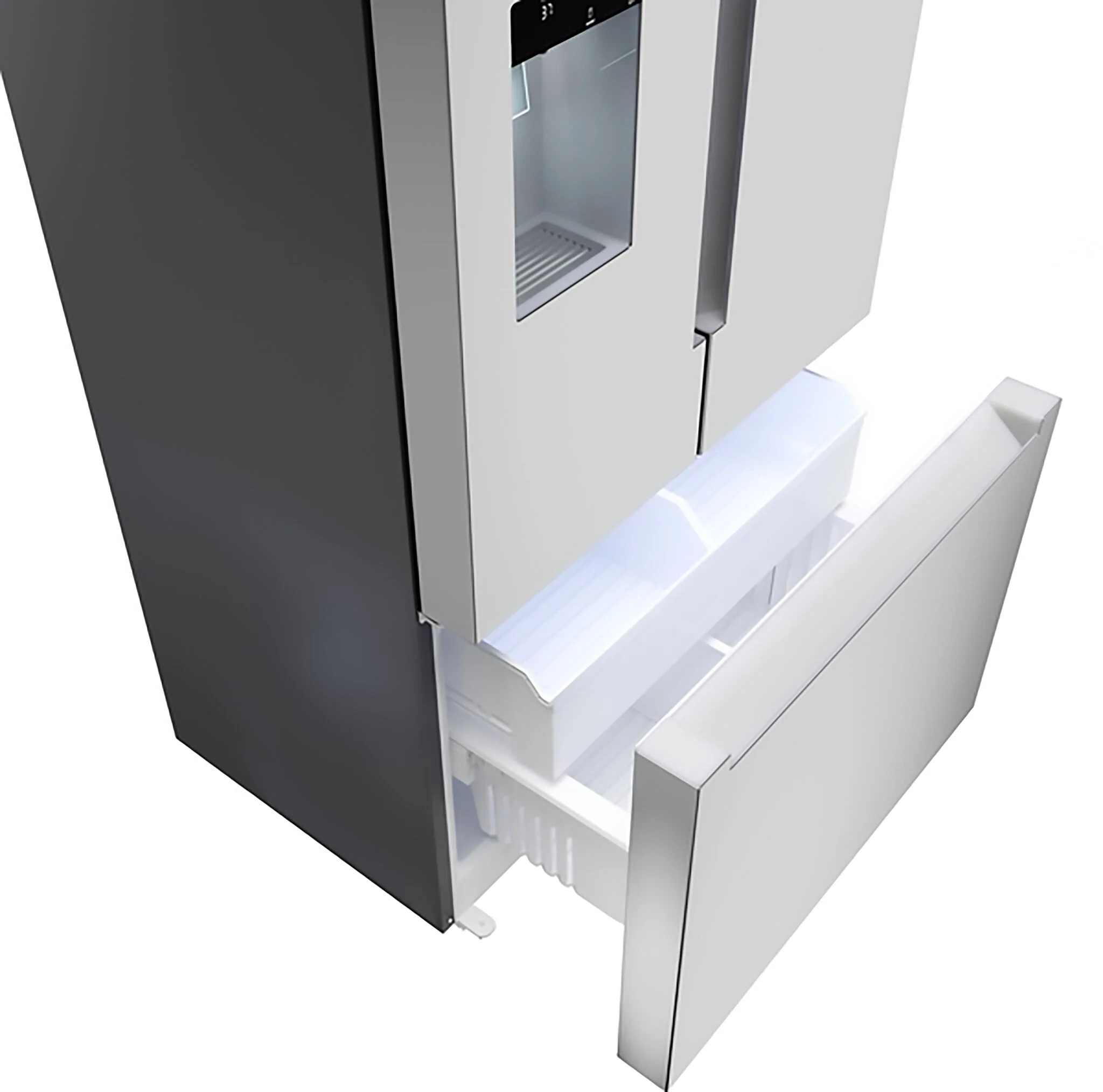 Bosch 100 Series 36" 21.6 Cu. Ft. Fingerprint Resistant Stainless Steel French Door Refrigerator - B36CD10ENS - Image 4