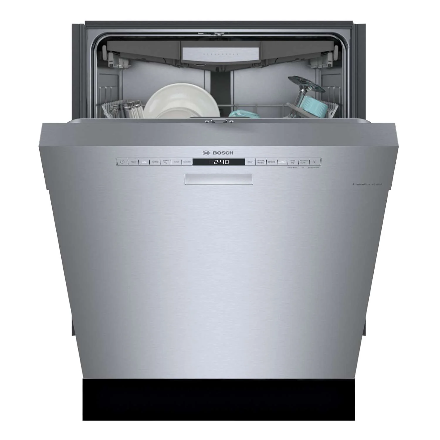 Bosch Fingerprint Resistant Stainless Steel 24-Inch Smart Built-In Dishwasher with Home Connect, Third Rack, 46 dBA - SHE53B75UC - Image 2