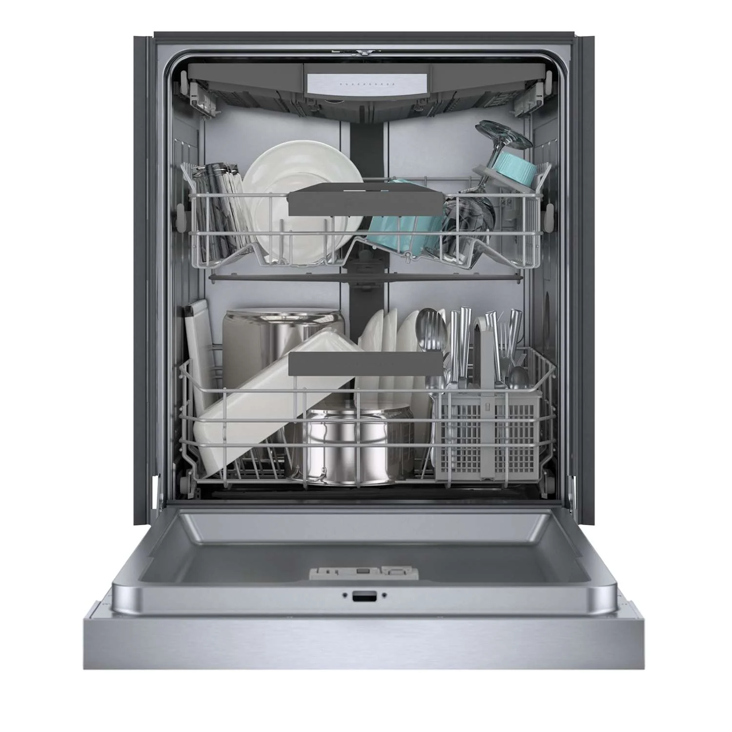 Bosch Fingerprint Resistant Stainless Steel 24-Inch Smart Built-In Dishwasher with Home Connect, Third Rack, 46 dBA - SHE53B75UC - Image 3
