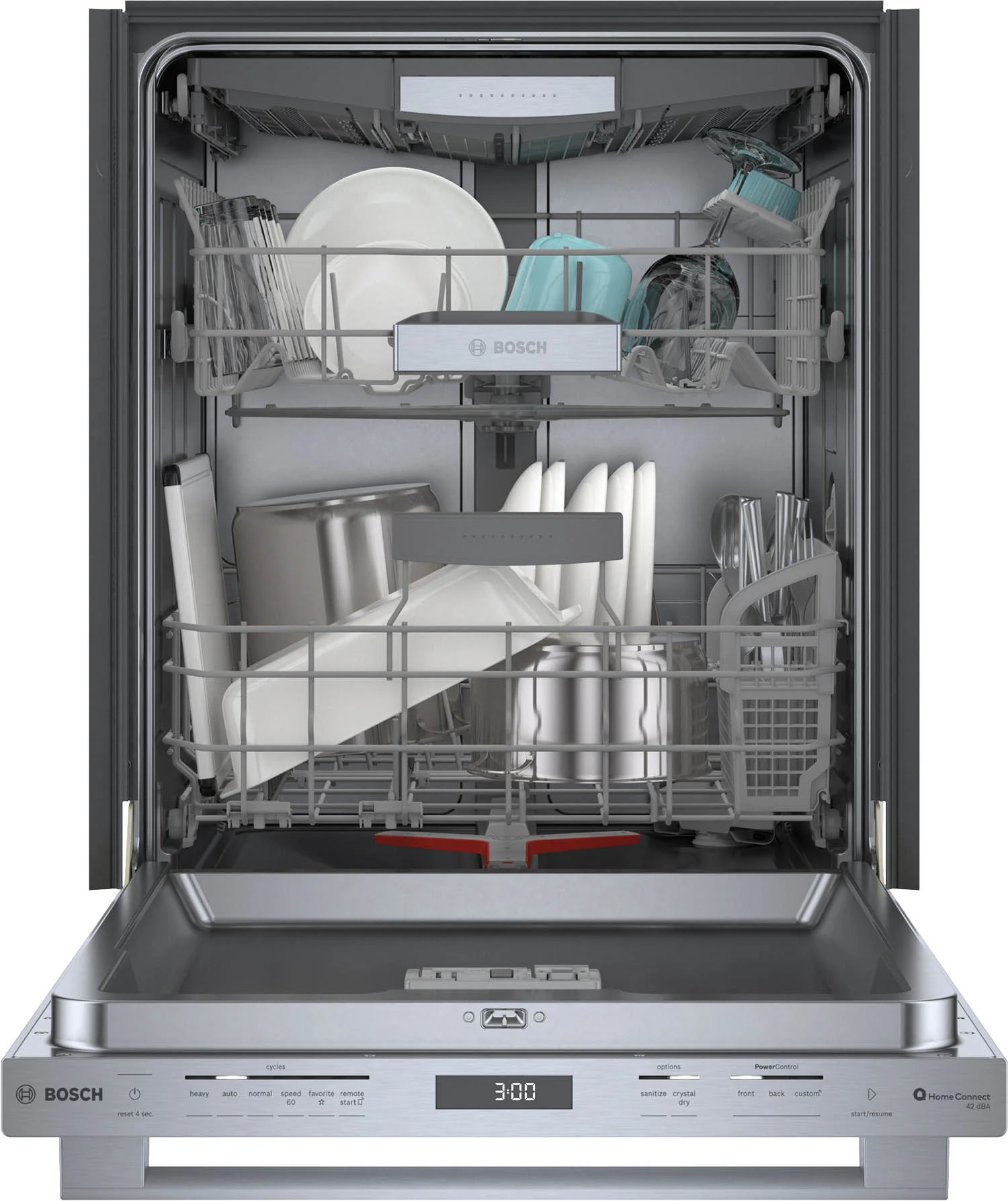 Bosch Stainless Steel 24" Smart Dishwasher with Home Connect, Third Rack - SHX78CM5N - Image 6
