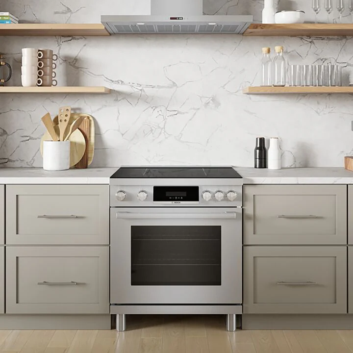 Bosch Stainless Steel 30" Industrial-Style Electric Induction Range (3.9 cu. ft.) - HIS8055C - Image 9