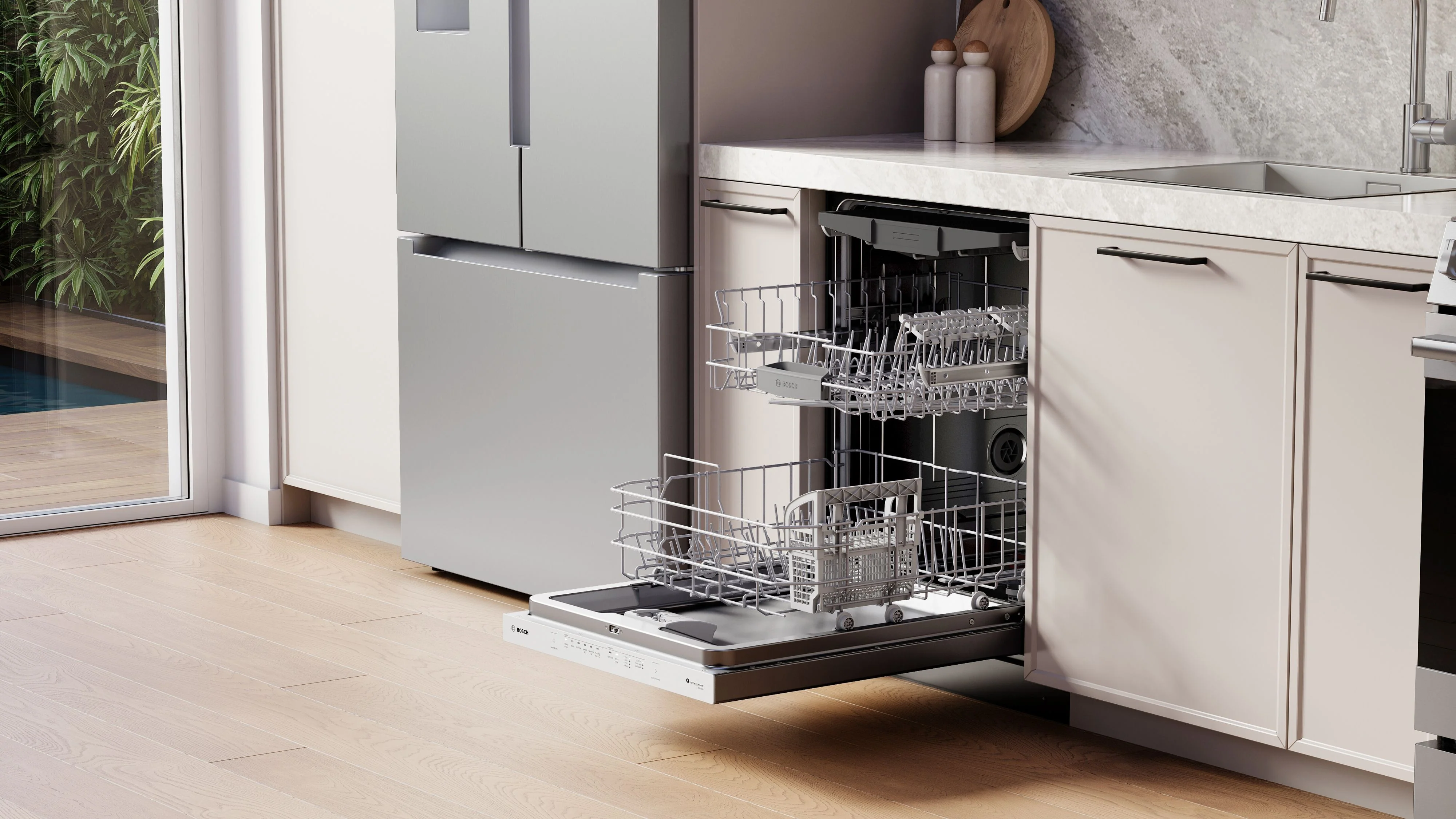 Bosch Stainless Steel 300 Series 24" Dishwasher with Pocket Handle - SHP53EM5N - Image 3