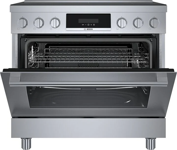Bosch Stainless Steel 36" Industrial-Style Electric Induction Range (3.7 cu. ft.) - HIS8655C - Image 2