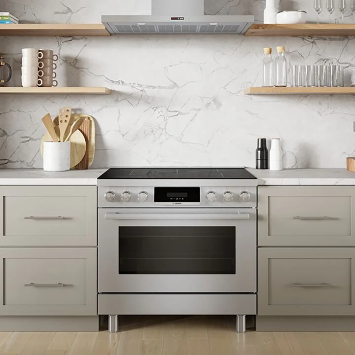 Bosch Stainless Steel 36" Industrial-Style Electric Induction Range (3.7 cu. ft.) - HIS8655C - Image 9