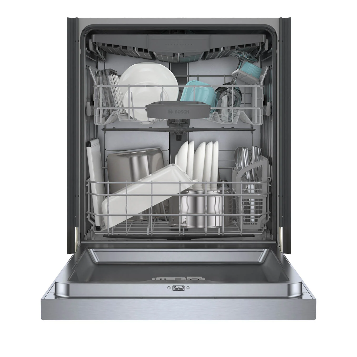 Bosch Stainless Steel Anti Fingerprint 24" Smart Dishwasher with Home Connect, Third Rack - SHE5AE75N - Image 7