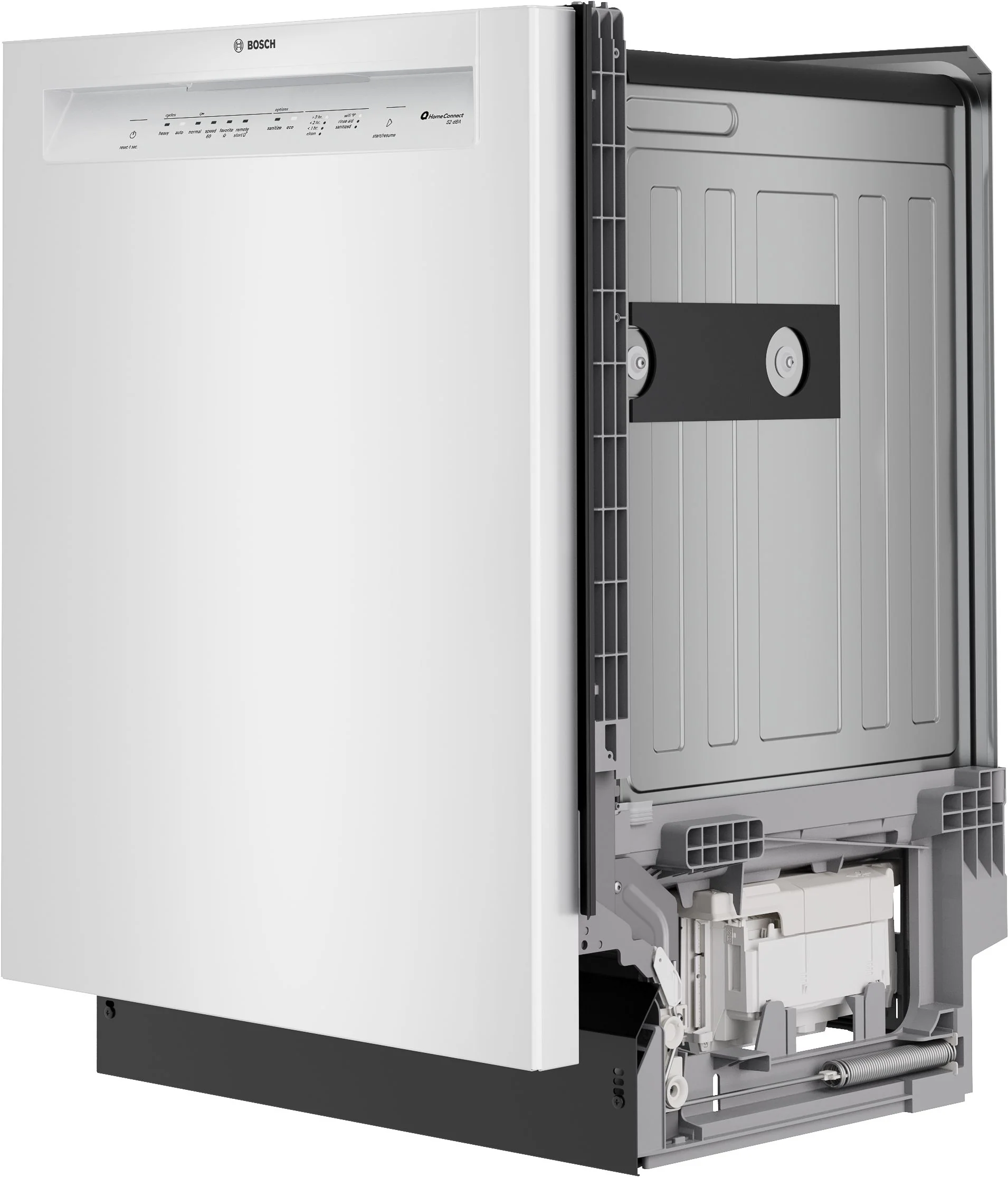 Bosch White 100 Series 24" Dishwasher with Recessed Handle - SHE2ADF2N - Image 2