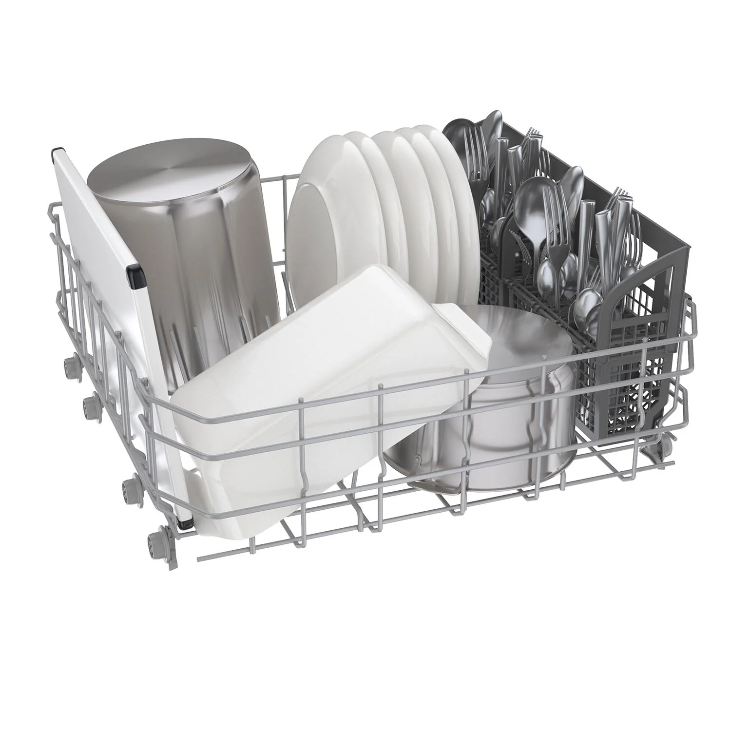 Bosch White 24" Smart Dishwasher with Home Connect - SHE3AEM2N - Image 9