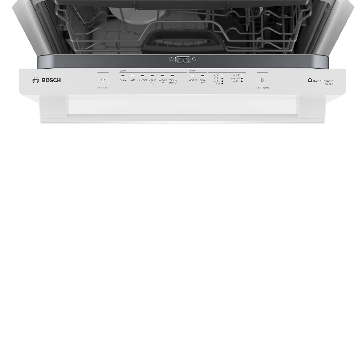 Bosch White 24" Smart Dishwasher with Home Connect, Third Rack - SHX5AEM2N - Image 3