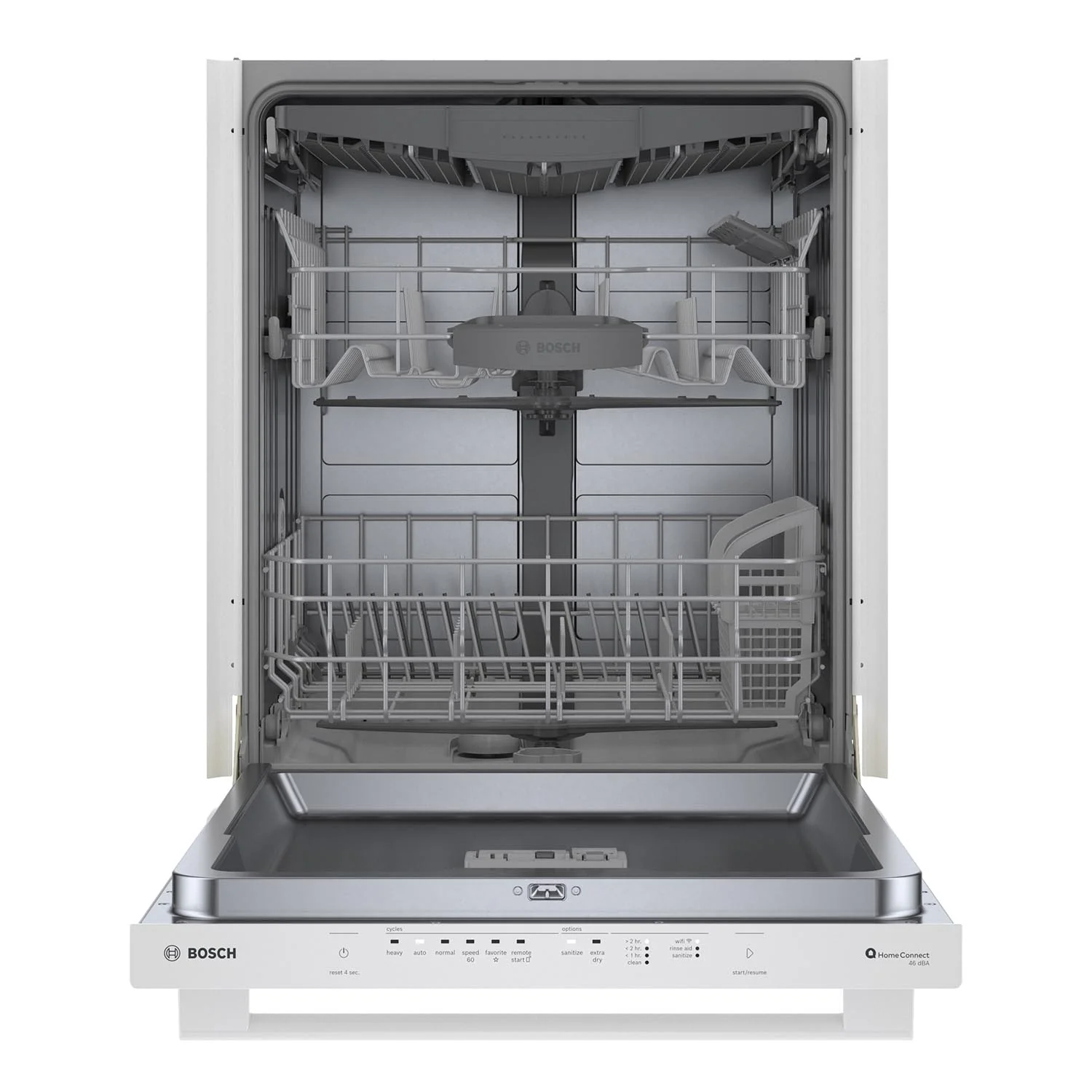 Bosch White 24" Smart Dishwasher with Home Connect, Third Rack - SHX5AEM2N - Image 5