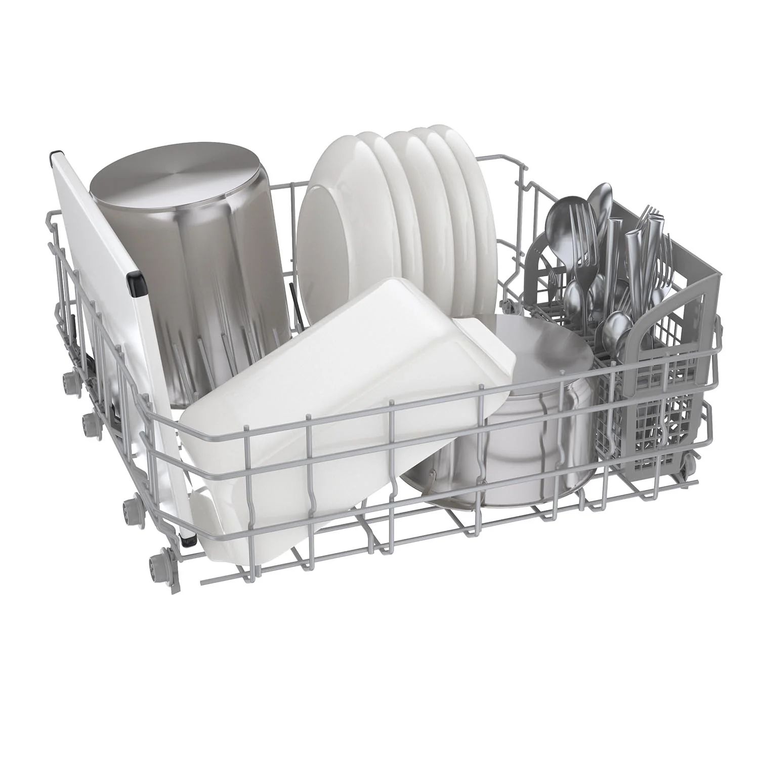 Bosch White 24" Smart Dishwasher with Home Connect, Third Rack - SHX5AEM2N - Image 8