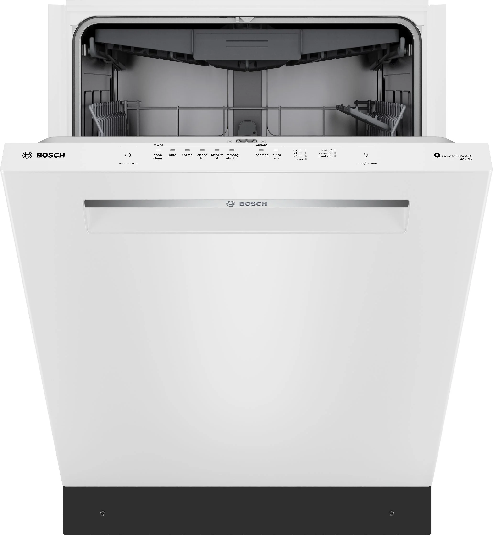 Bosch White 300 Series 24" Dishwasher with Pocket Handle - SHP53EM2N - Image 2