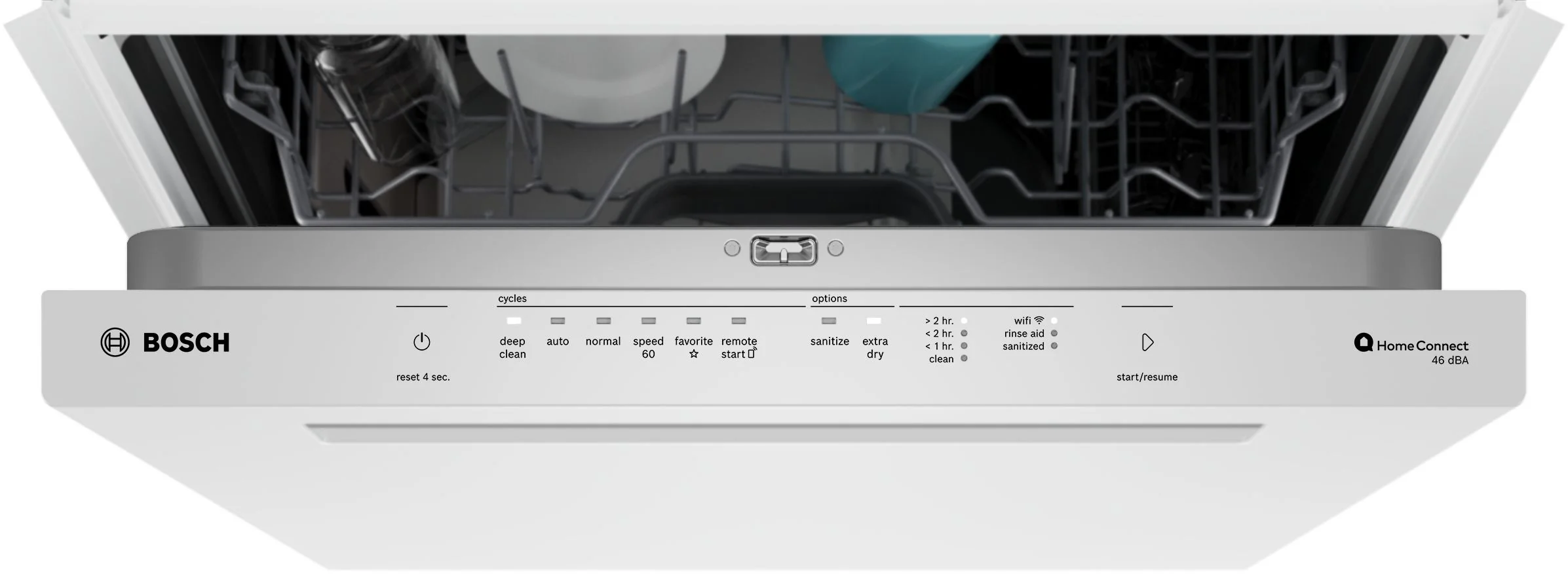 Bosch White 300 Series 24" Dishwasher with Pocket Handle - SHP53EM2N - Image 7