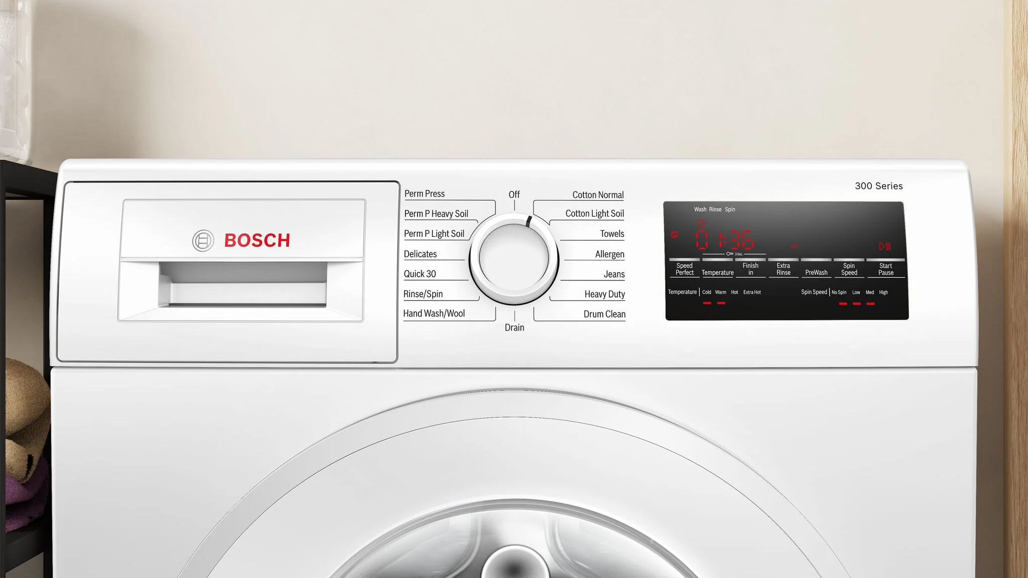 Bosch White Compact Front-Load 300 Series Washer (2.2 Cu.Ft.) - WGA14400UC - Image 6