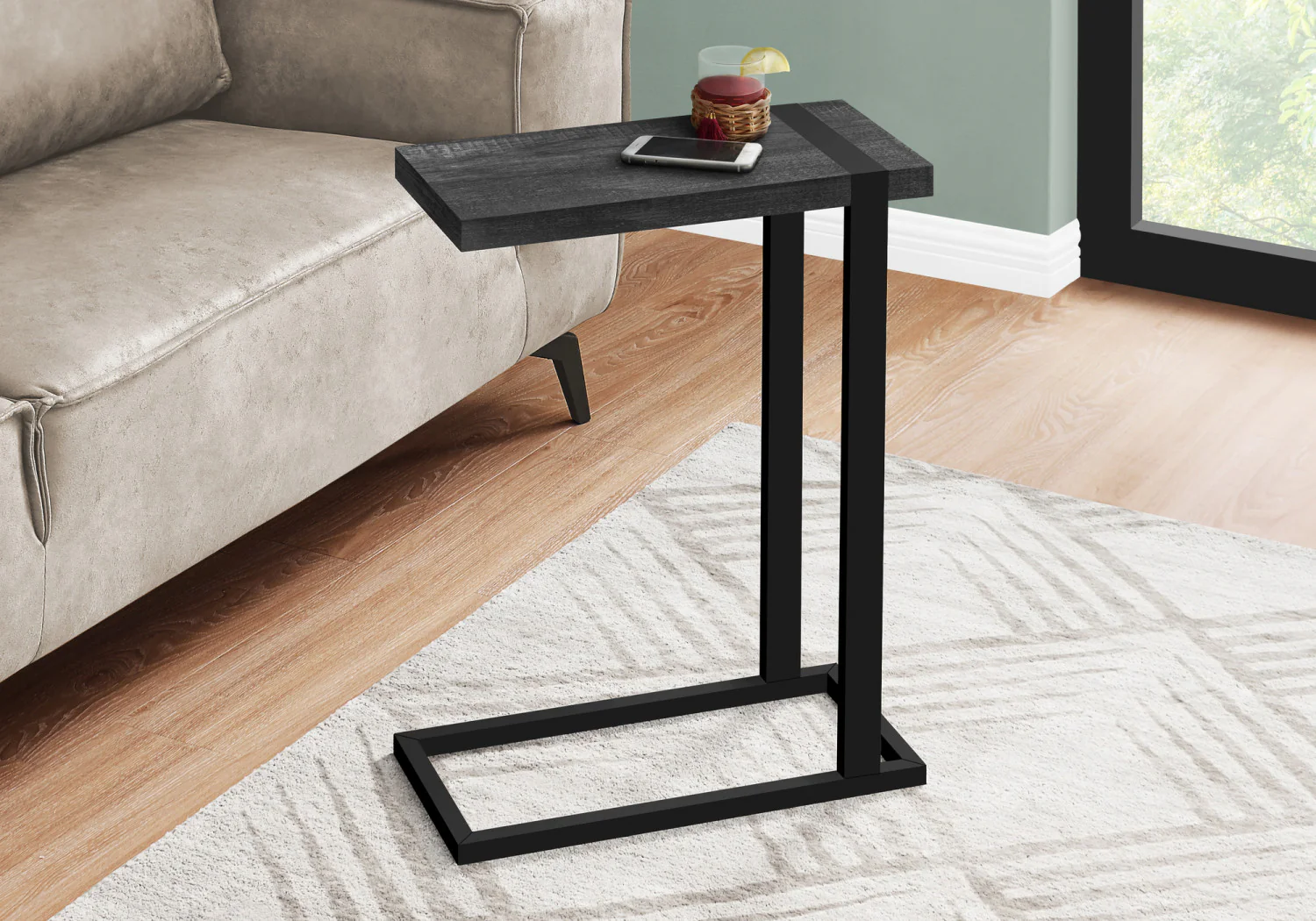 Brann Side Table - Black - Image 2