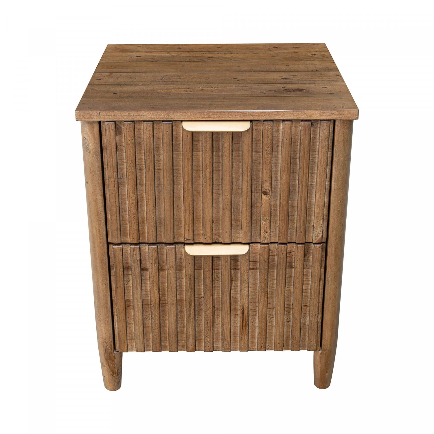 Branswell 2 Drawer Night Table - Brown - Image 4