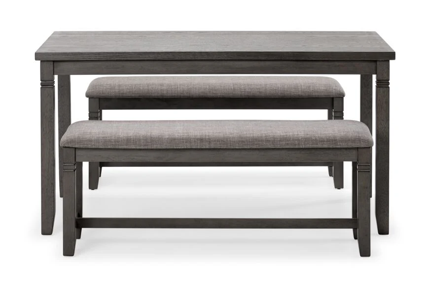 Breeze 3-Piece Dining Set - Dark Grey - Image 2