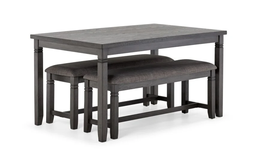 Breeze 3-Piece Dining Set - Dark Grey - Image 3