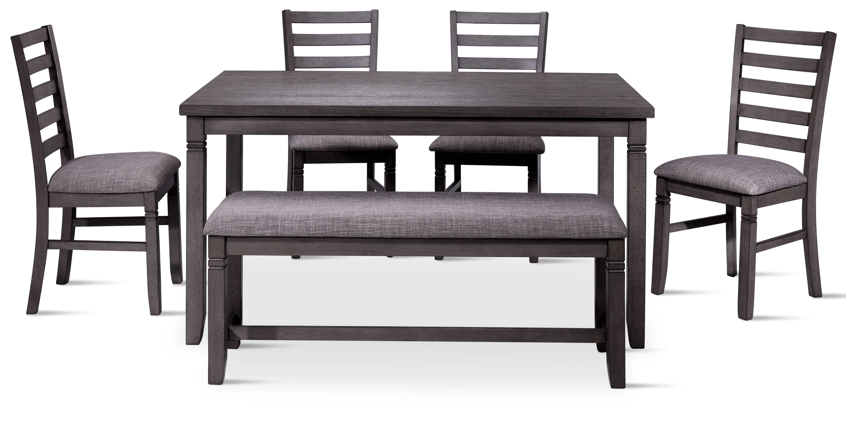 Breeze 6-Piece Dining Set - Dark Grey - Image 2