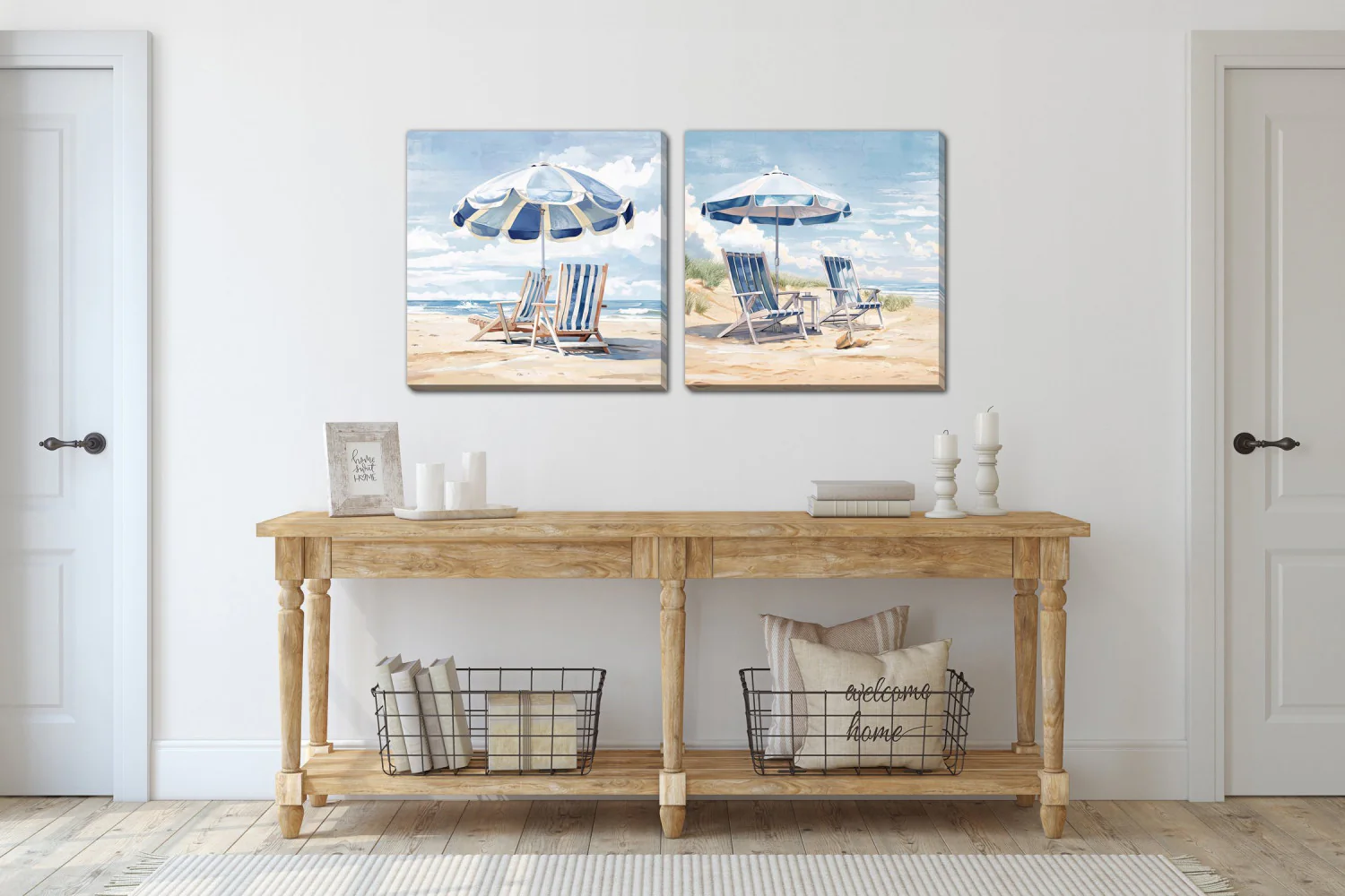 Breezy Escape I Wall Art - Blue/White - 24 X 24 - Image 2