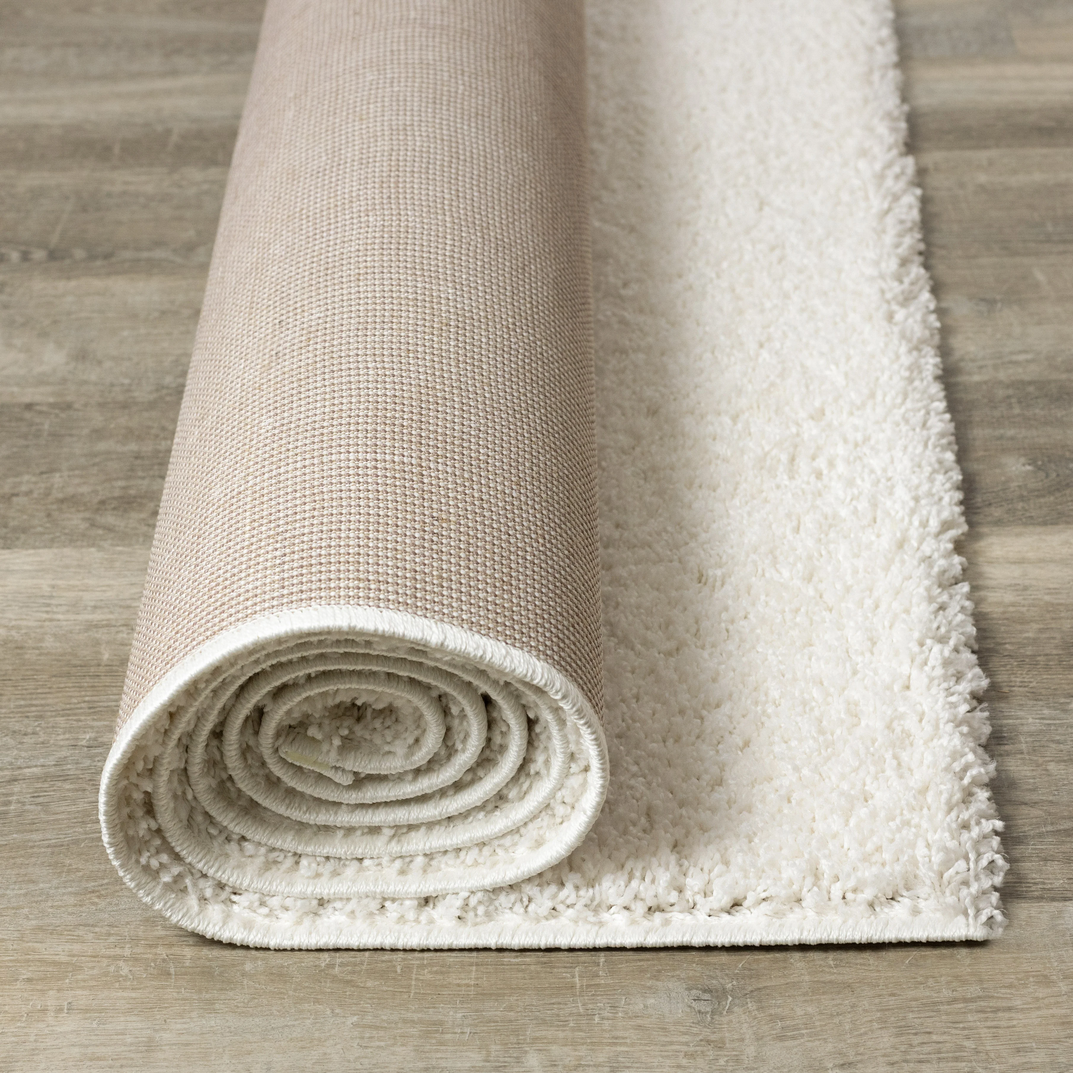 Brio 5'3" x 7'7" Shag Area Rug - Cream - Image 11