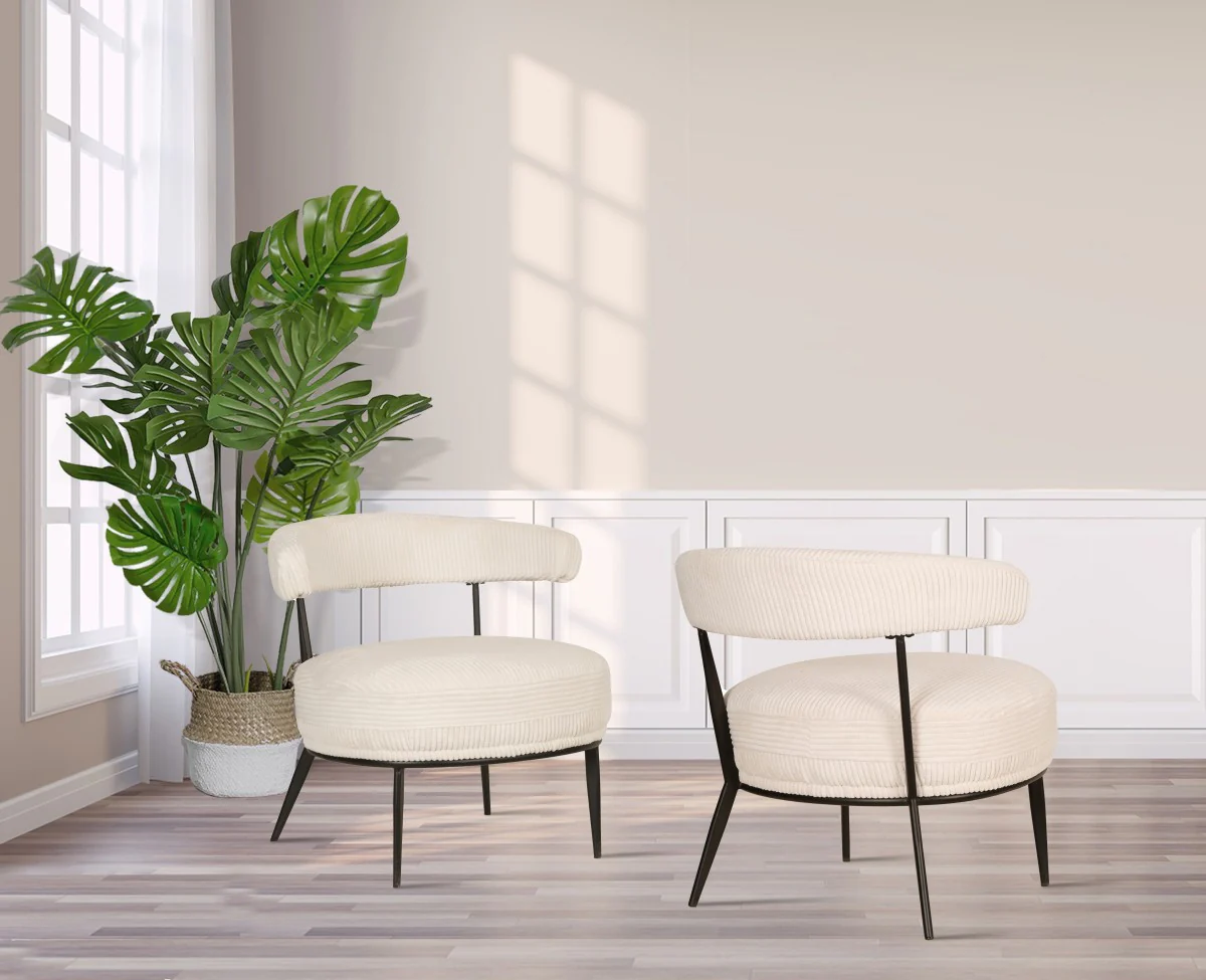Britta Accent Chair - Cream - Image 2