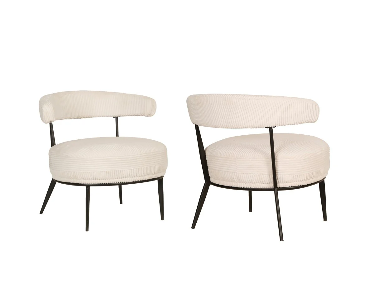 Britta Accent Chair - Cream - Image 7