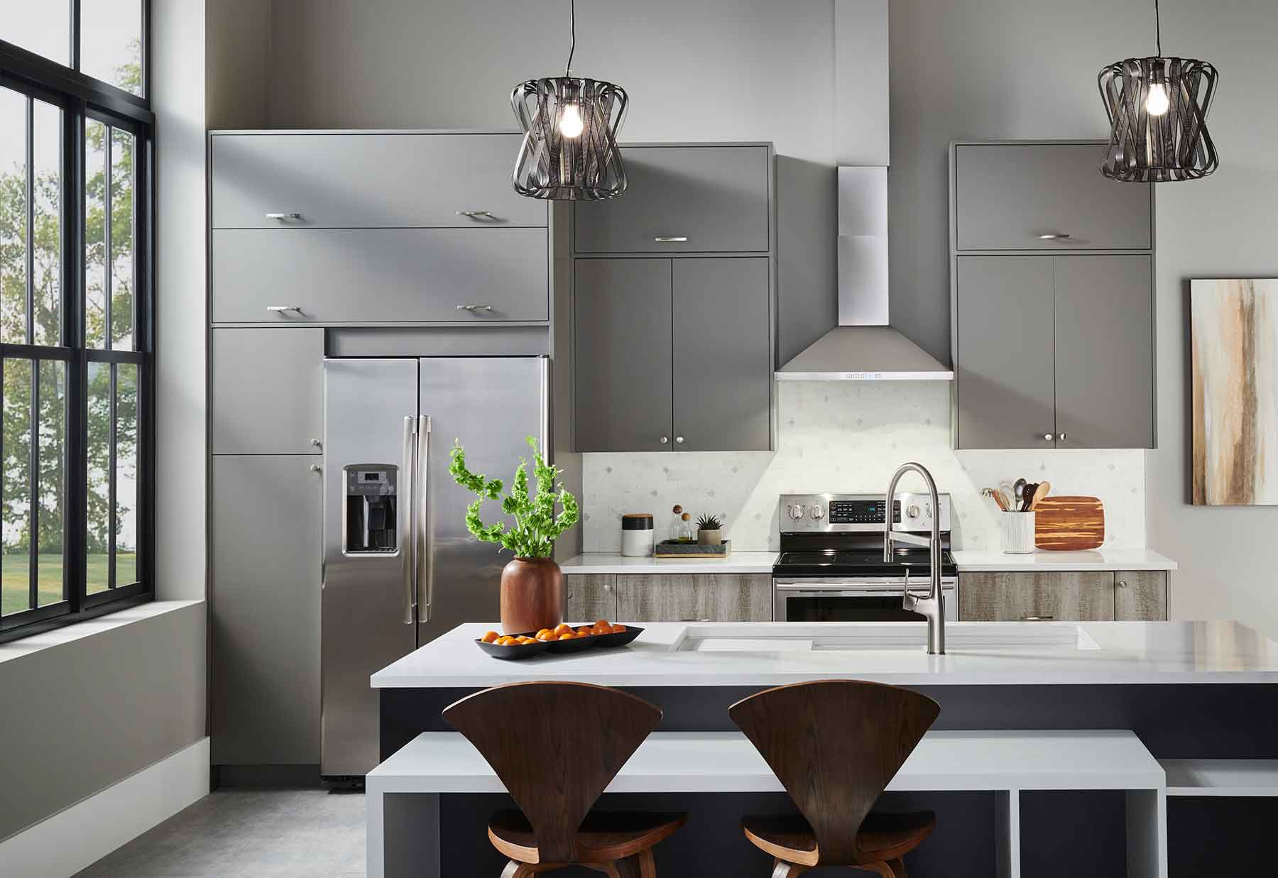 Broan Stainless Steel 24" 450 CFM Designer Pyramidal Chimney Hood - BWP1244SS - Image 7