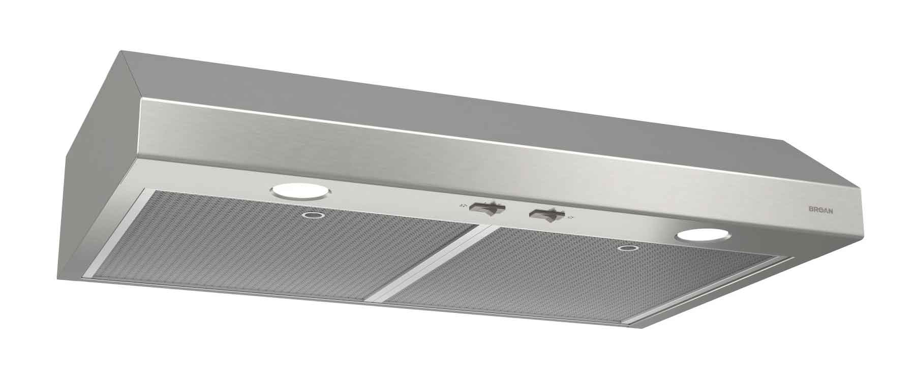Broan Stainless Steel 30" 300 CFM Max Under-the-Cabinet Range Hood - BCS330SSC - Image 3