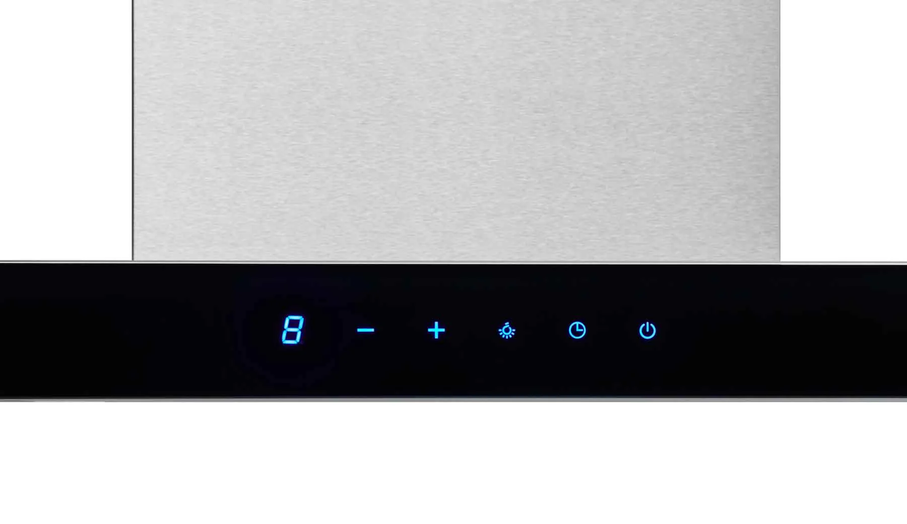 Broan Stainless Steel WITH Black Glass Panel 30" 450 CFM Designer Chimney Range Hood - BWT1304SSB - Image 5