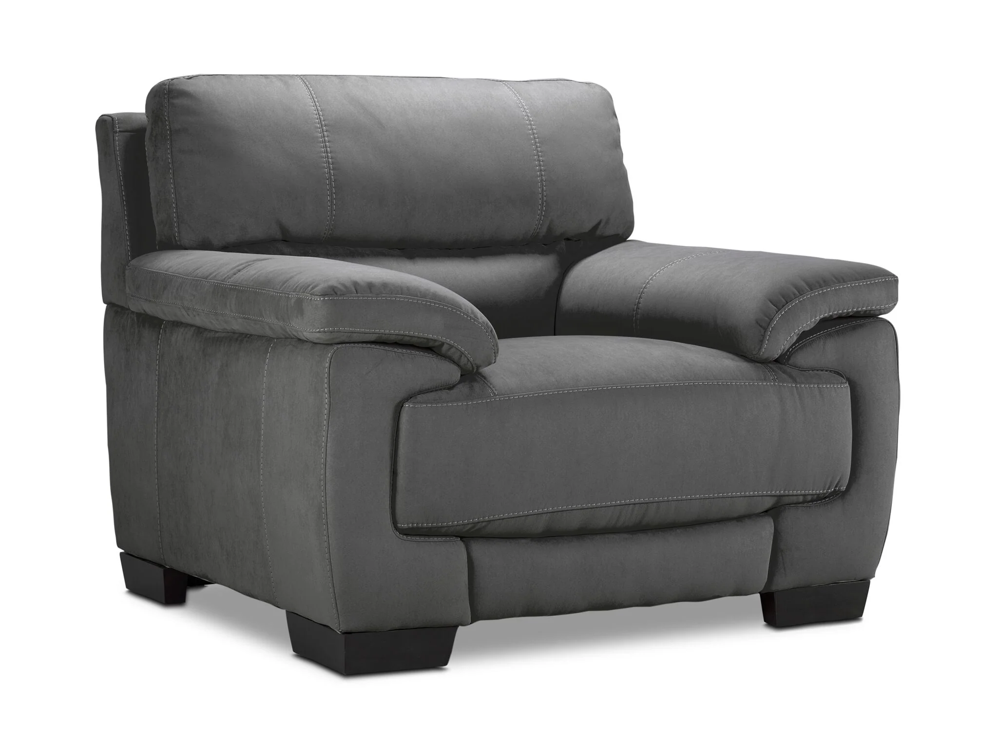 Brody Sofa and Chair Set - Dark Grey - Image 3