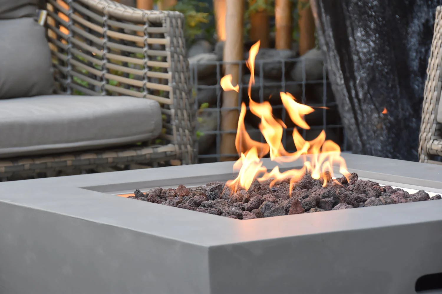 Bromo Concrete Lava Stone Fire Pit (Modeno) – Propane - Image 5