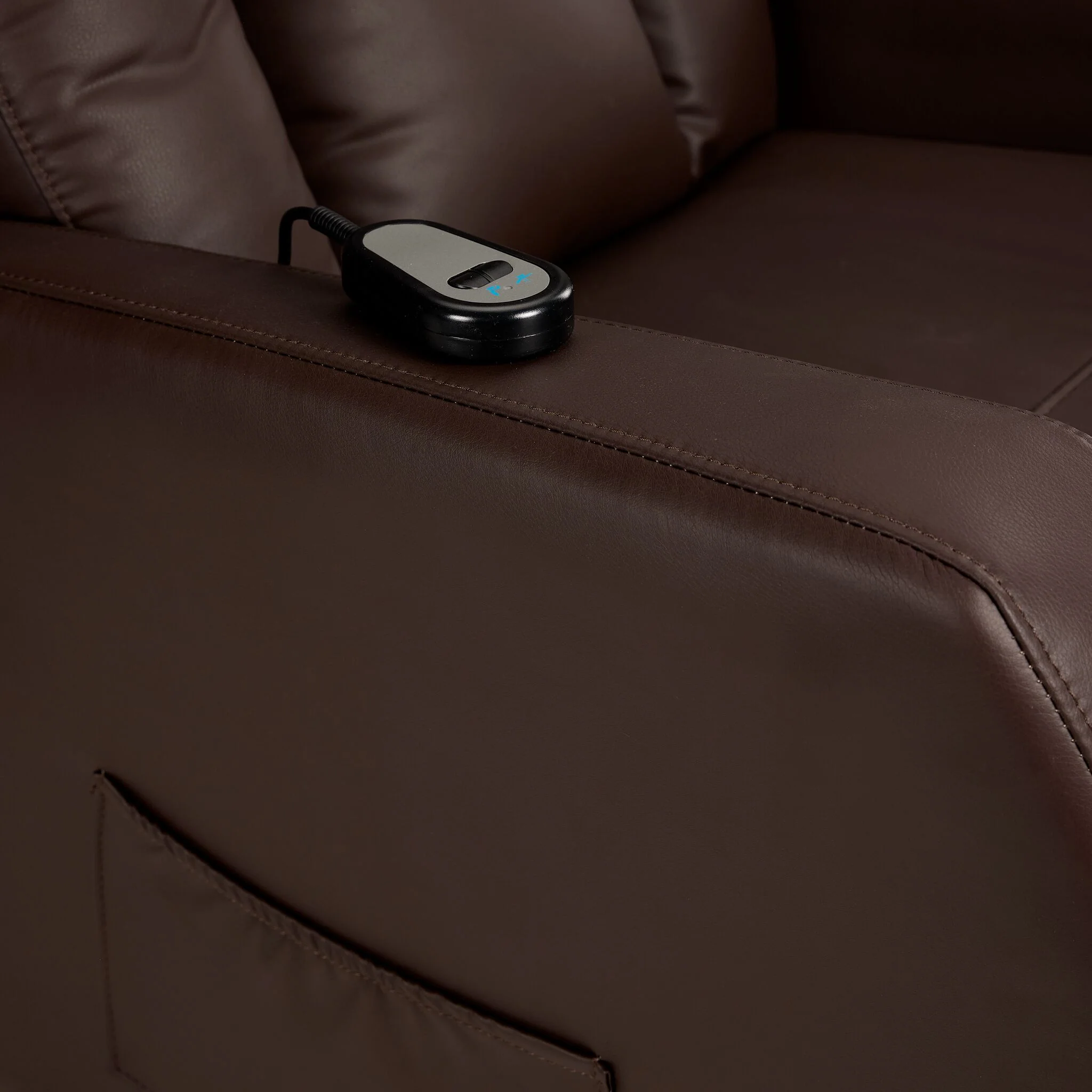 Bronco Power Lift Recliner - Dark Brown - Image 7
