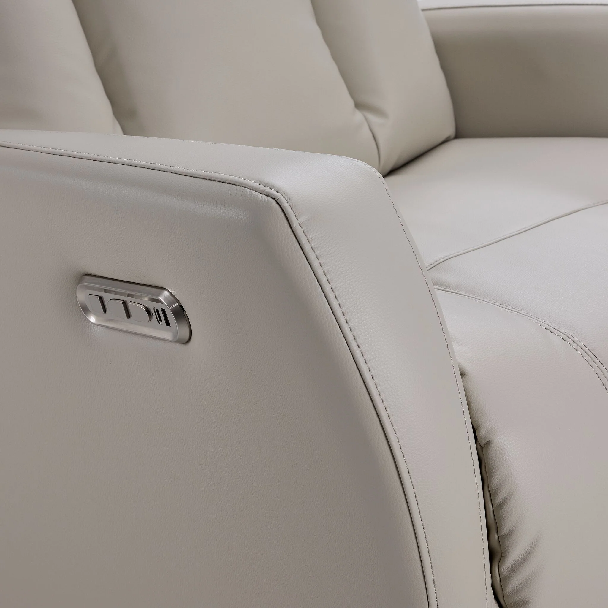 Bronco Swivel Glider Power Recliner - Taupe - Image 5