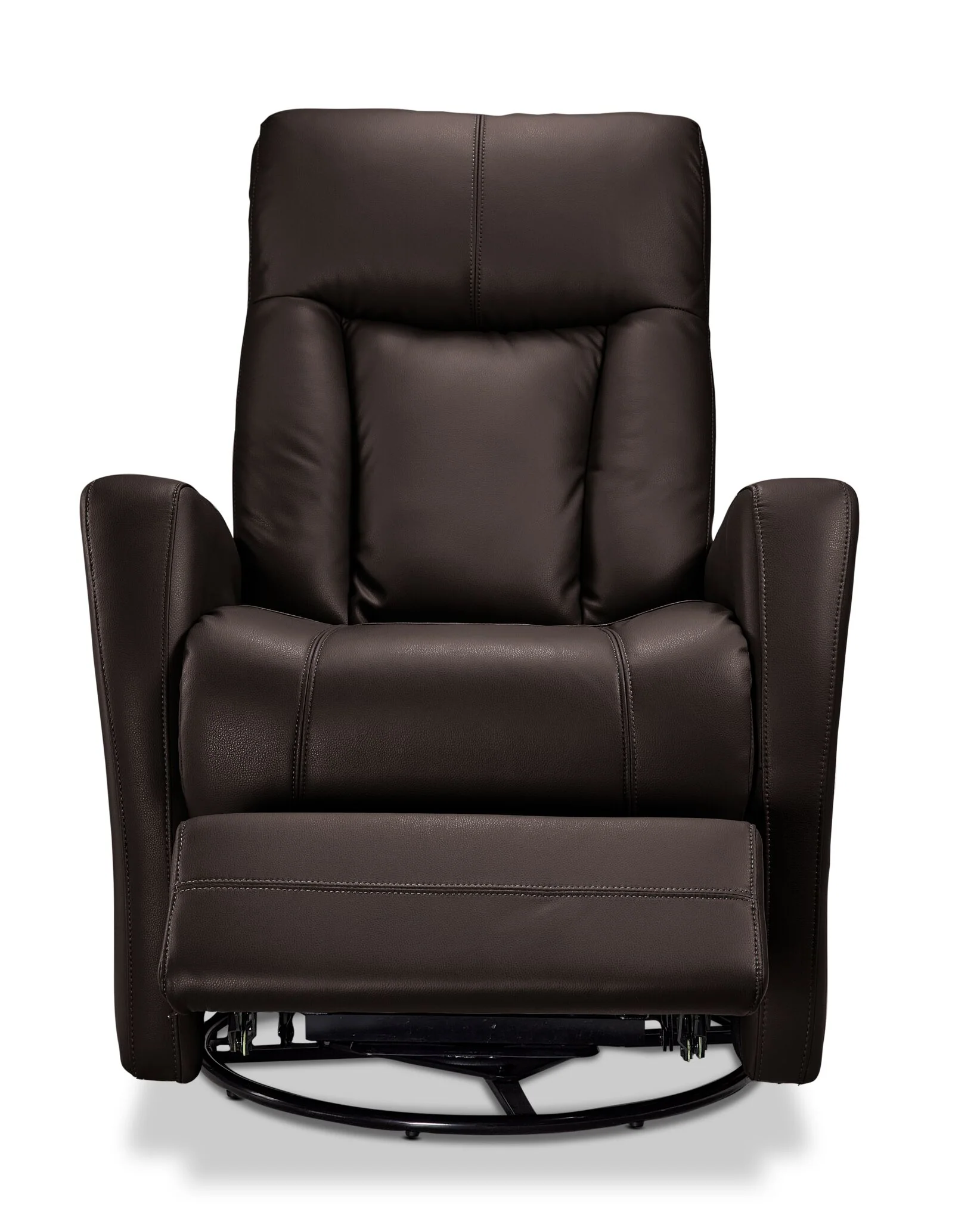Bronco Swivel Glider Recliner - Dark Brown - Image 4