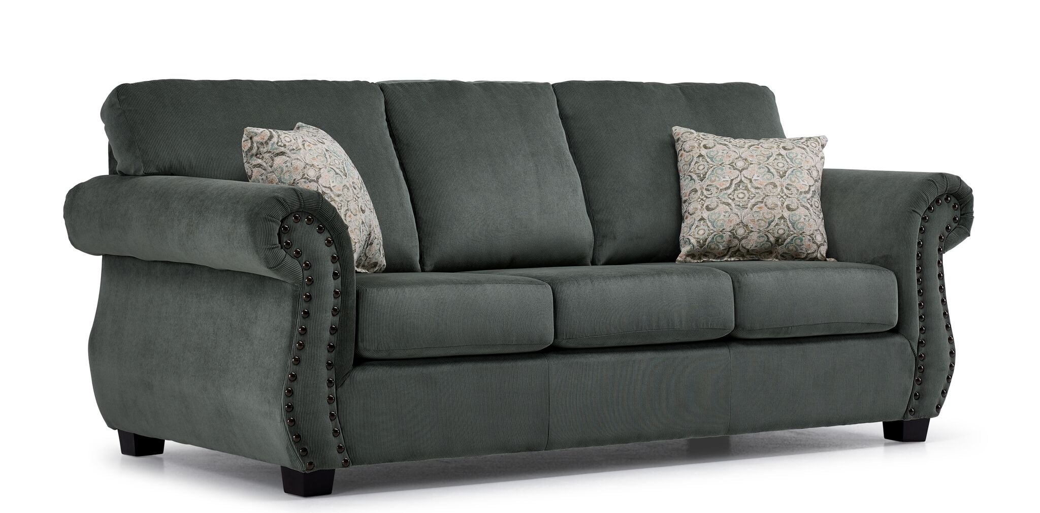 Brooklyn Sofa and Loveseat Set - Green - Image 2