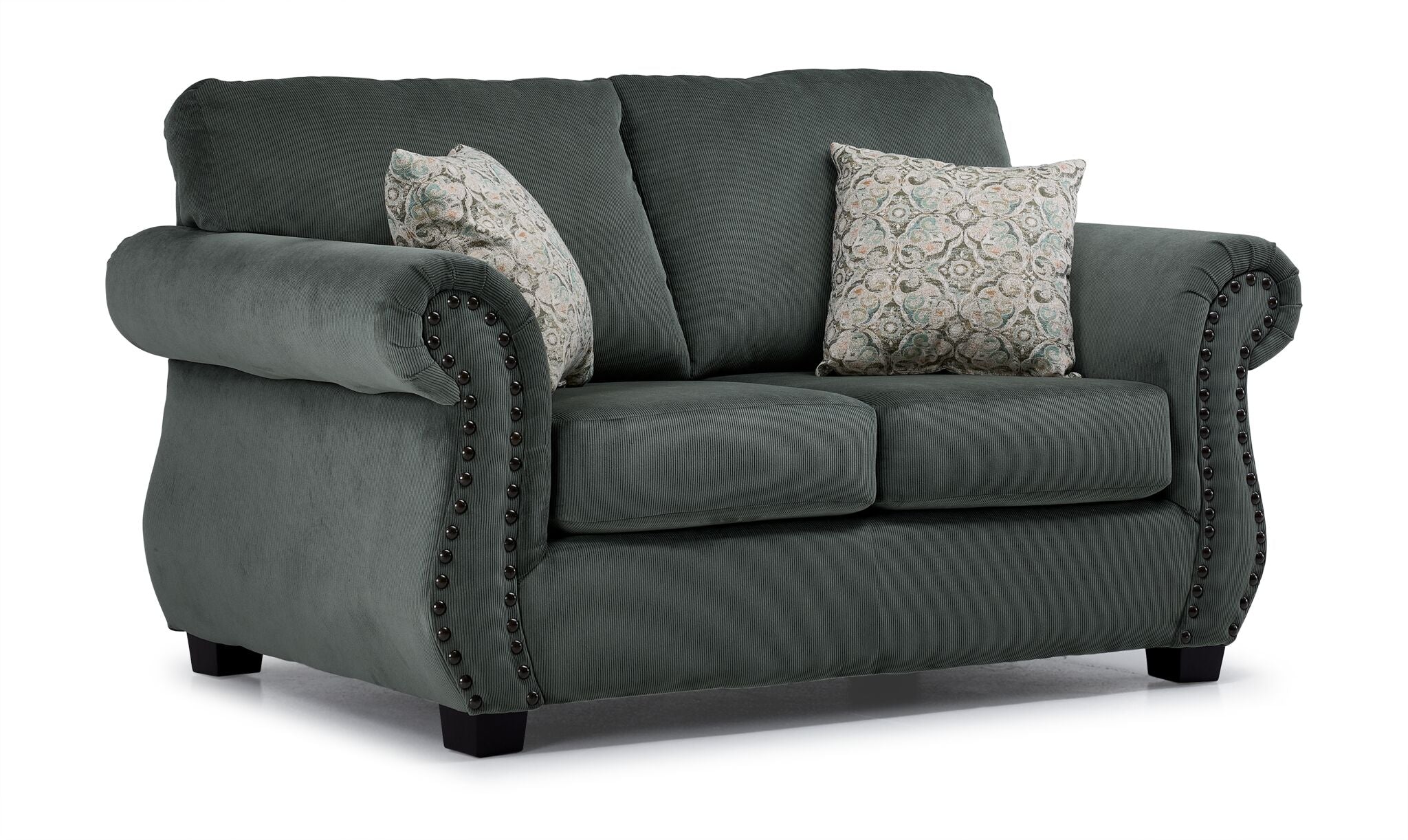 Brooklyn Sofa, Loveseat and Chair Set - Green - Image 3