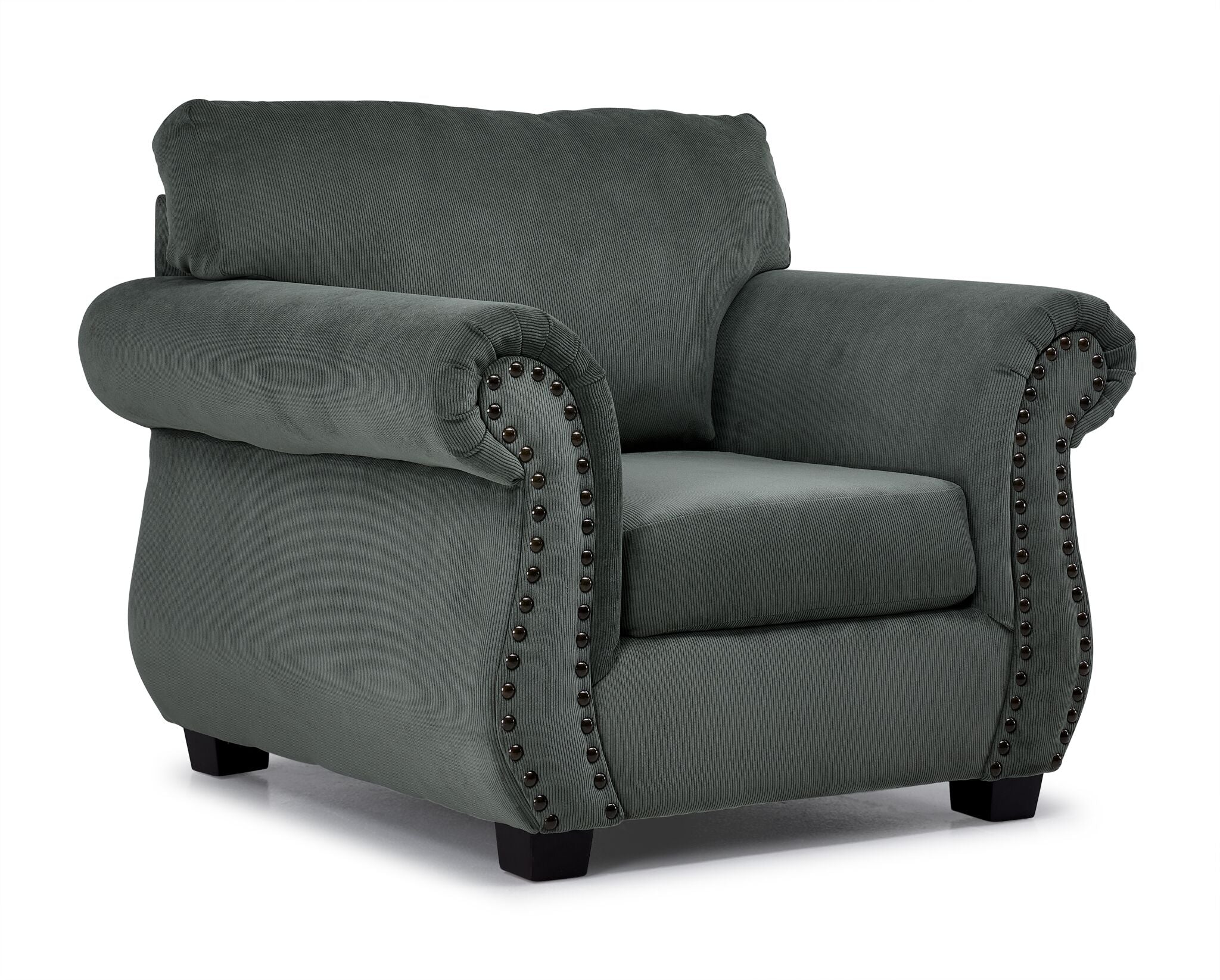 Brooklyn Sofa, Loveseat and Chair Set - Green - Image 4