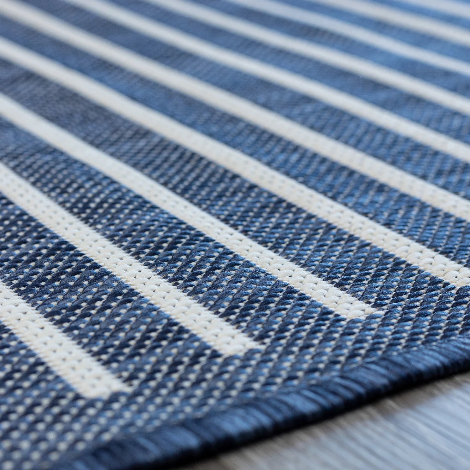 Cabana Casual Indoor/Outdoor Rug - 6' x 9' - Blue - Image 5