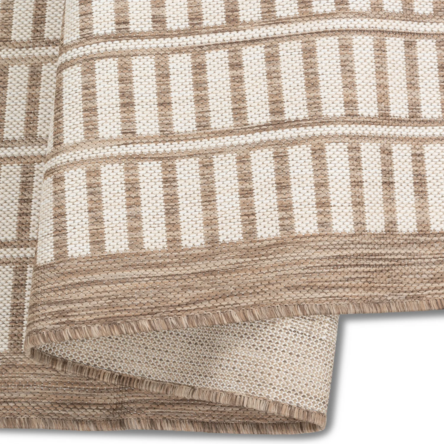Cabana Lattice Indoor/Outdoor Rug - 5' x 7' - Brown - Image 2