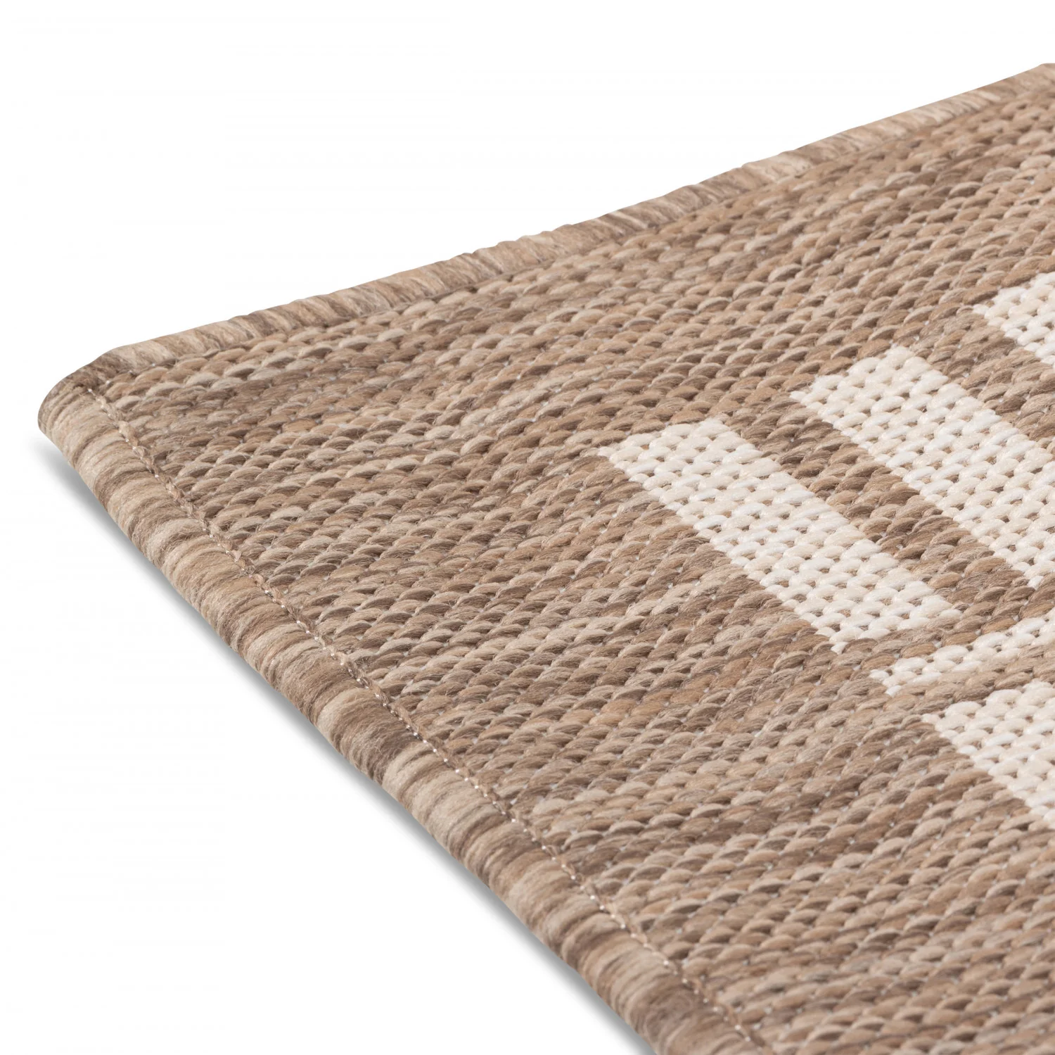 Cabana Lattice Indoor/Outdoor Rug - 6' x 9' - Brown - Image 4