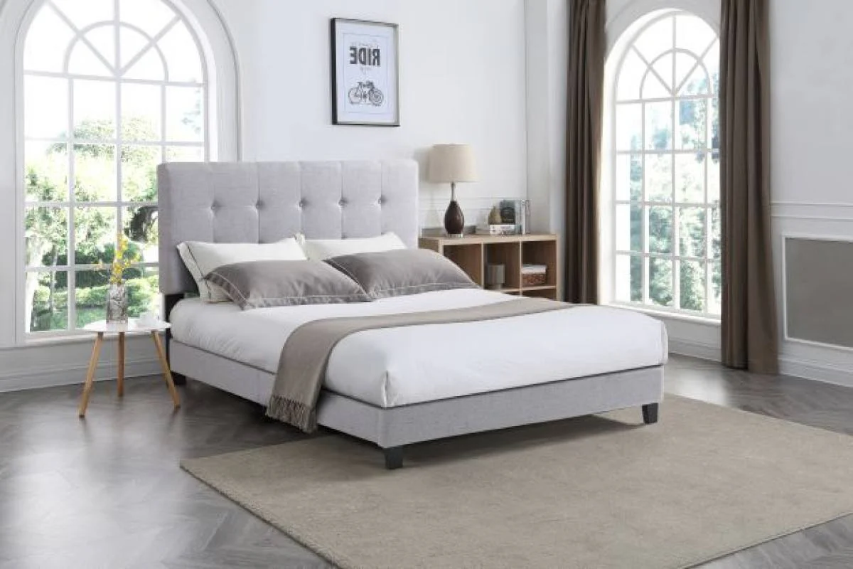 Cabo 3-Piece Queen Bed - Light Grey - Image 2