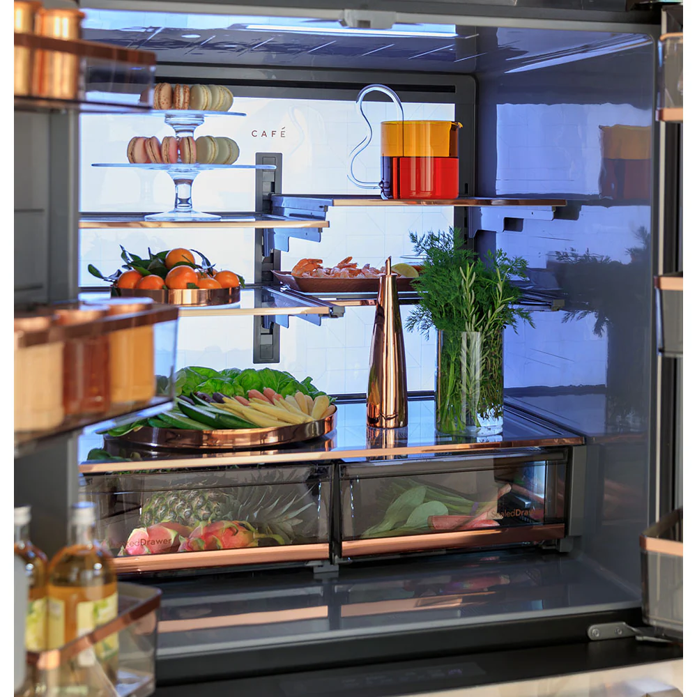 Café 36" 23.2 Cu. Ft. Matte White French-Door Refrigerator with Dual-Dispense AutoFill Pitcher – CJE23DP4WW2 - Image 11