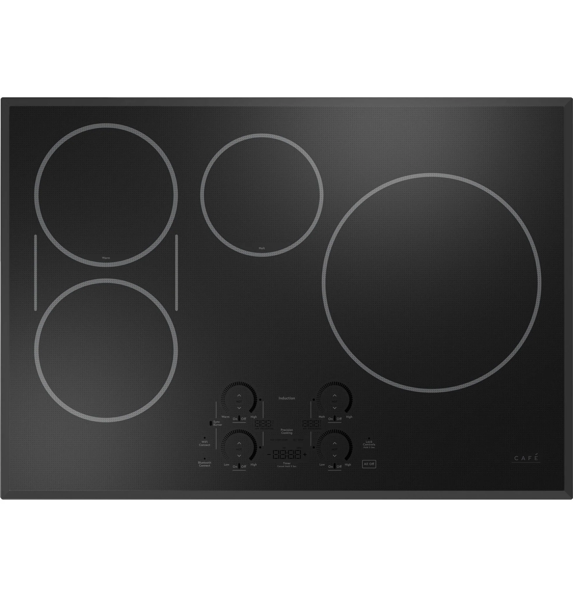 Café Black 30" Built-in Touch Control Induction Cooktop - CHP90301TBB - Image 2