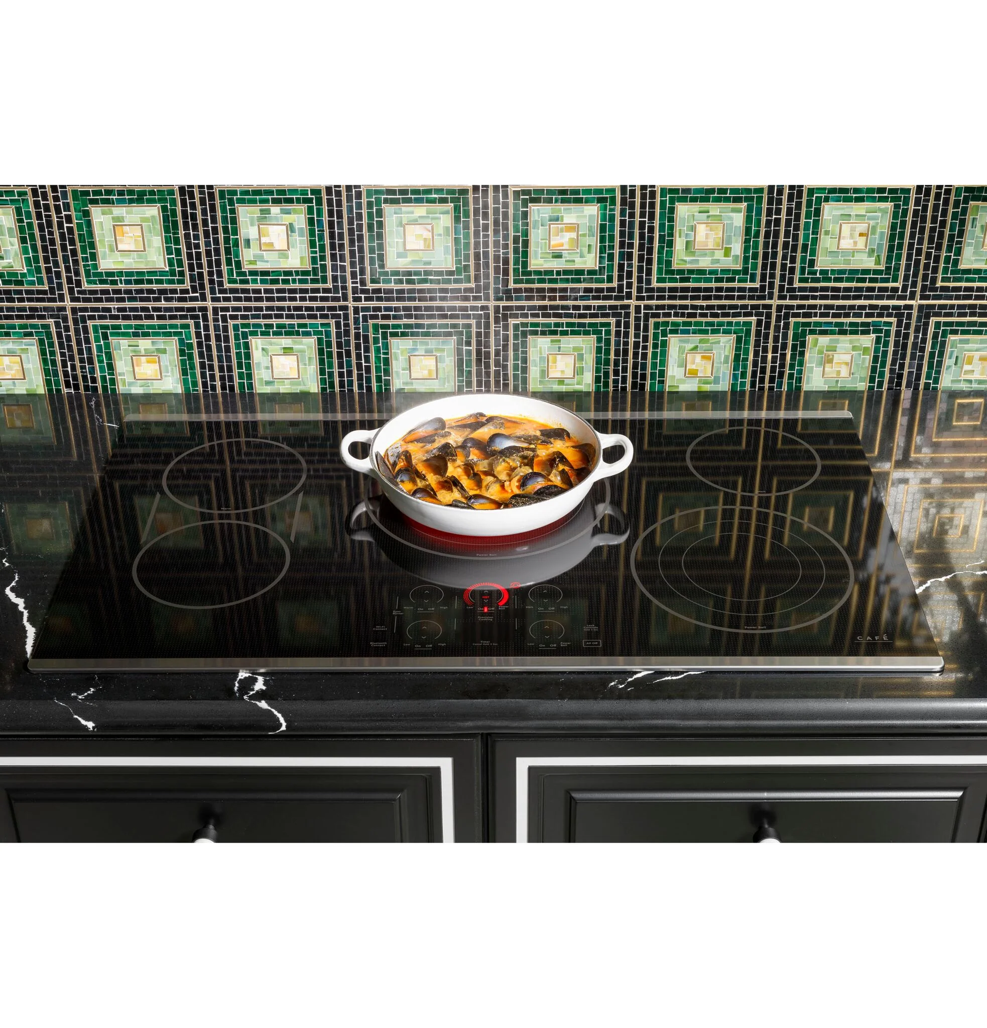 Café Black 30" Touch-Control Electric Cooktop - CEP90301TBB - Image 4
